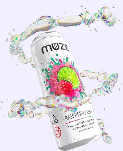 Muze Raspberry Lime 5mg Thc Seltzer