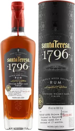 Santa Teresa 1796 Solera Rum Speyside Whisky Cask Finish
