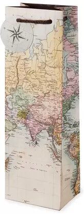 Gift Bag Vintage World Map