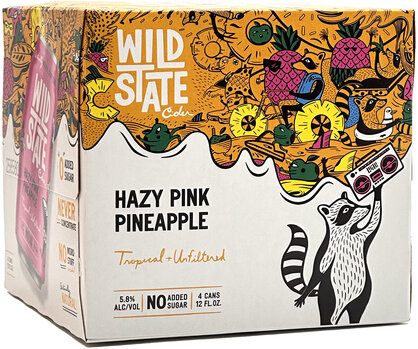 Wild State Ciders Hazy Pink Pineapple