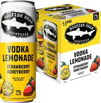 Dogfish Head Cocktails Strawberry & Honeyberry Vodka Lemonade