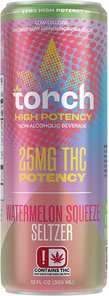 Torch Watermelon Squeeze 25mg THC Seltzer