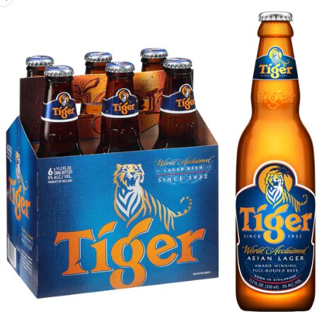 Tiger Lager 6pk Bottle