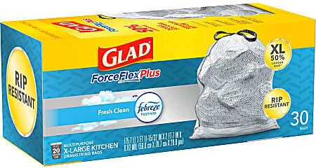 Glad Heavy Duty Trash Bags X Large 20ct
