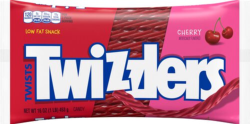 Twizzlers Cherry Twists Chewy Candy Straws