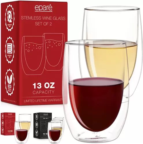 Epare Double Wall Wine Glasses
