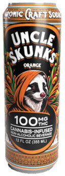 Uncle Skunks Orange 100mg THC Craft Soda