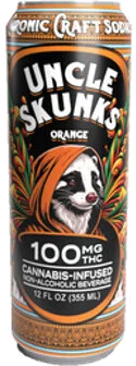 Uncle Skunks Orange 100mg THC Craft Soda