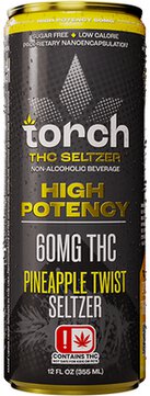 Torch Pineapple Twist 60mg THC High Potency Seltzer
