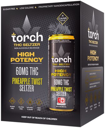 Torch Pineapple Twist 60mg THC High Potency Seltzer