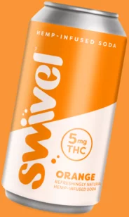 Swivel Orange 5mg THC Hemp Infused Soda