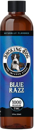 Smoking Dog Blue Razz 1000mg THC Syrup
