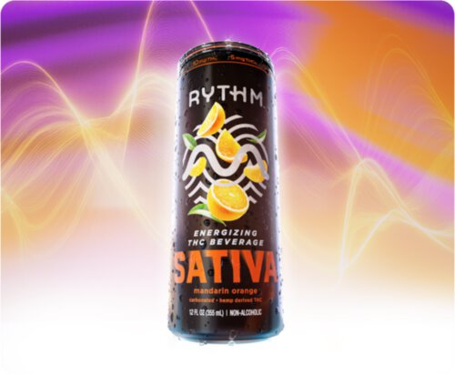 Rythm Mandarin Orange Sativa 10mg THC Beverage