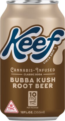 Keef Bubba Kush Root Beer 10mg THC Soda