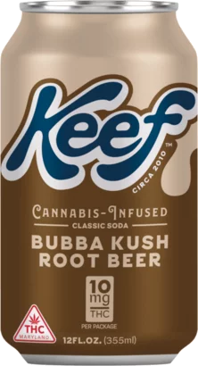 Keef Bubba Kush Root Beer 10mg THC Soda