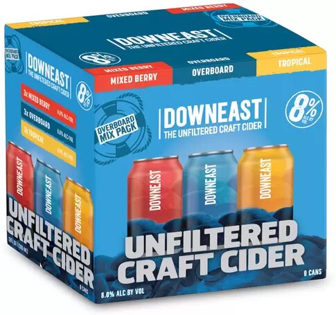 Downeast Cider Variety Overboard 9pk