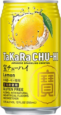 Takara Chu Hi Lemon Soju Highball Cocktail