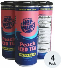 Hop The Wave Peach Tea 5mg THC + 5mg CBD