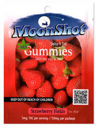 Moonshot Strawberry Gummies 5mg THC