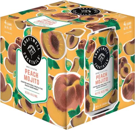 Craftwell Cocktails Peach Mojito