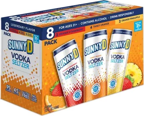 Sunny D Vodka Seltzer Summer Variety