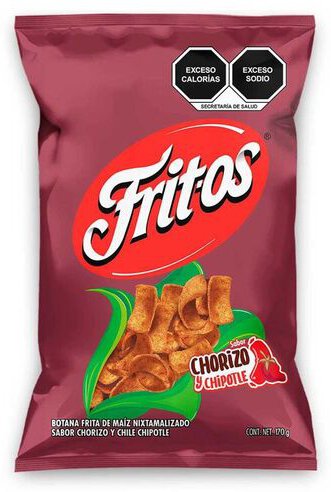 Sabritas Fritos Chorizo Y Chipotle 170g