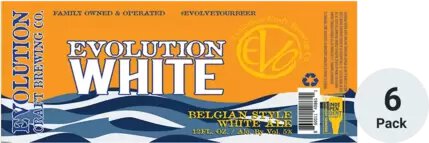Evolution Brewing White Belgian Style Ale 12oz 6pk Cans
