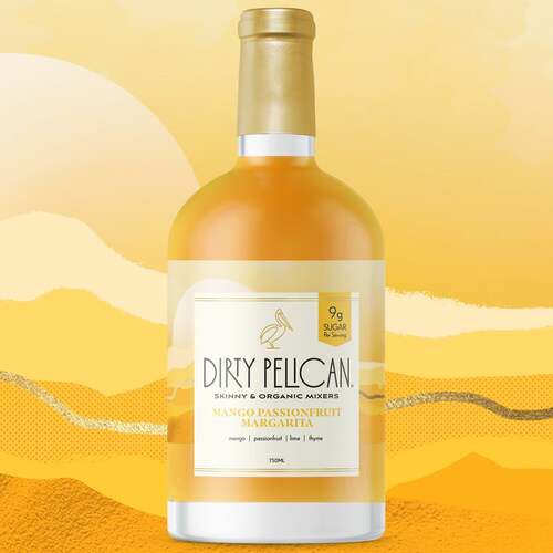 Dirty Pelican Mango Passionfruit Margarita Organic Cocktail Mixer