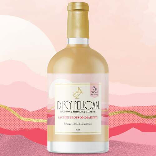 Dirty Pelican Lychee Blossom Martini Organic Cocktail Mixer