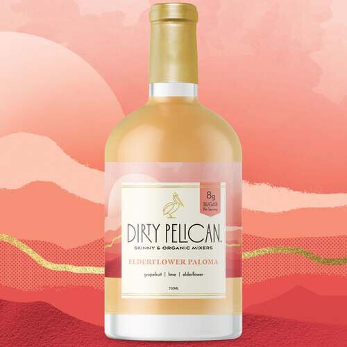 Dirty Pelican Elderflower Paloma Organic Cocktail Mixer