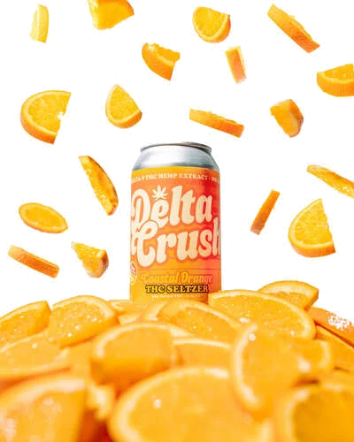 Delta Crush Coastal Orange Crush 5mg THC Infused Seltzer