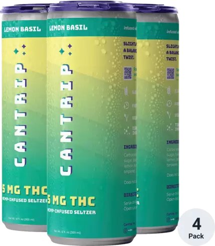 Cantrip Lemon Basil Seltzer 5mg Thc