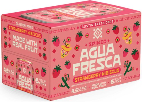 Austin East Cider Agua Fresca Strawberry