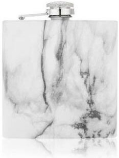 Trueflask 6 oz Stainless Steel Flask in Marble × 2
