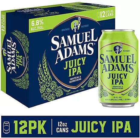Sam Adams New England Juicy IPA 12pk cans
