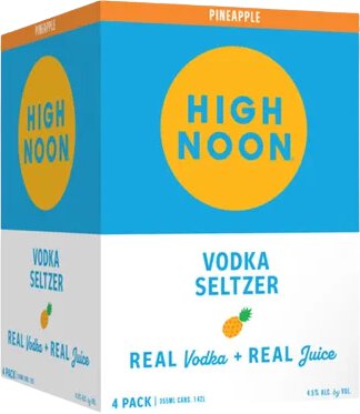 High Noon Hard Seltzer Pineapple 4 Pk Cans
