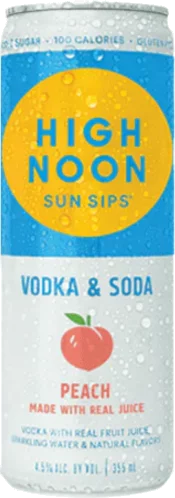 High Noon Peach Vodka Hard Seltzer Single Serve