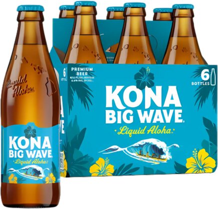 Kona Big Wave Liquid Aloha Premium Beer 