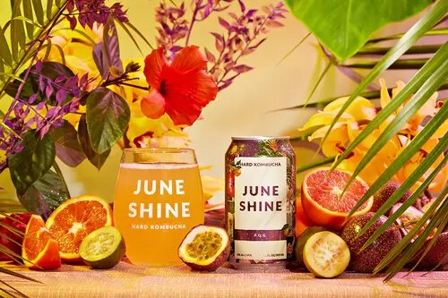 June Shine Passionfuit Orange Guava Hard Kombucha