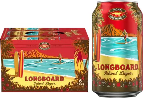 Kona Brewing Long Board Lager 6 Pack Can