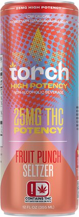Torch Fruit Punch 25mg THC Seltzer