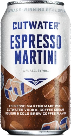 Cutwater Espresso Martini 12oz, 4-Pack CANS