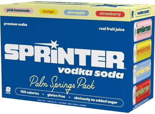 Sprinter Vodka Soda Palm Springs Variety (8-Pack) Cans