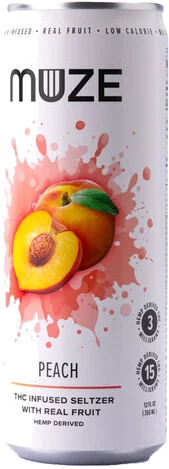 Muze Peach Thc Seltzer 3mg
