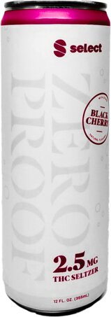 Curaleaf Select Zero Proof 2.5 MG THC Seltzer Black Cherry