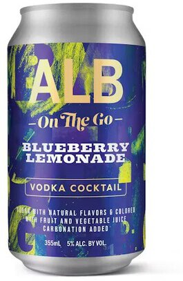 Albany Distilling Co Alb On The Go Blueberry Lemonade Vodka Cocktail