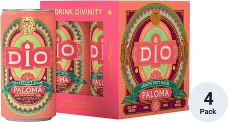 COMBO - COCKTAILS- DIO - Grapefruit Basil Paloma - 4X Can - 800ml