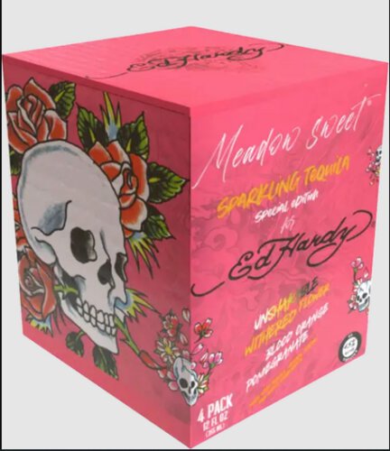 Ed Hardy Blood Orange Pomegran Meadow Sweet Tequila Seltzer Single