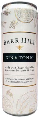 Caledonia Barr Hill Gin and Tonic Cocktail