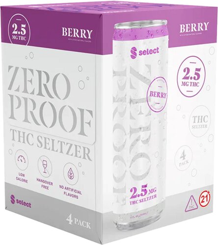 Zero Proof 2.5mg Berry Seltzer